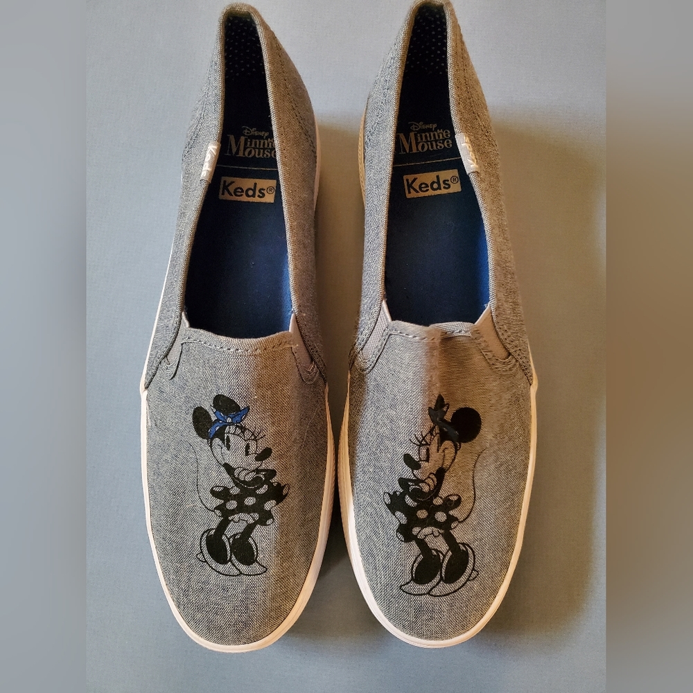 Minnie mouse denim keds size 8